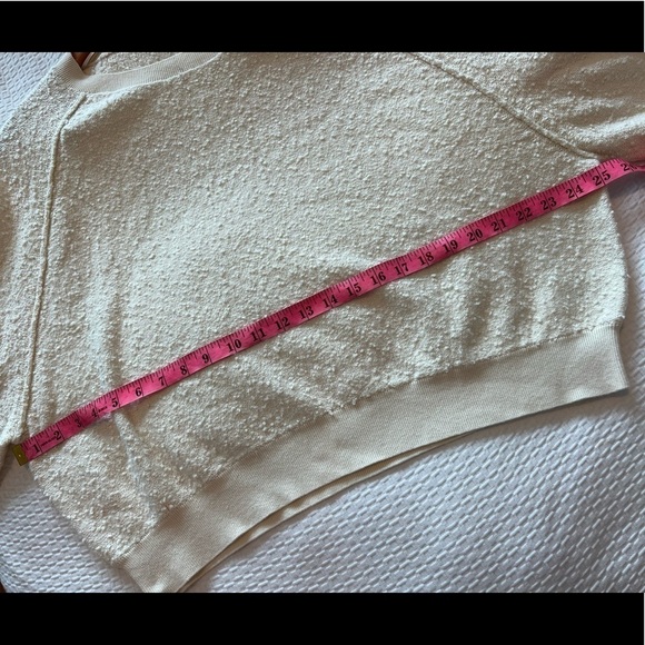 Free People Womens Found My Friend Pullover Sweater Cream - Picture 12 of 16